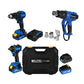 COMBO LLAVE DE IMPACTO INALAMBRICA 21V + TALADRO DE IMPACTO INALÁMBRICO 21V + PISTOLA DE CALOR INDUSTRIAL 2000W