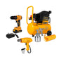 COMBO COMPRESOR FURIUS 25LT 2 HP + PISTOLA DE CALOR FURIUS 1800W + TALADRO PERCUTOR INALAMBRICO