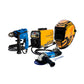 COMBO SOLDADOR INVERSOR FURIUS FORCE 253 + CARETA FOTOSENSIBLE FURIUS FENIX 991 + TALADRO PERCUTOR 1/2PUL, 750W + ESMERILADORA ANGULAR 4-1/2INCH 820 W