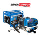 COMBO GENERADOR PORTATIL GASOLINA 6.5KW + SOLDADOR ARC180S 110/220 V  ELITE + CARETA ELECTRONICA SOLDADURA ELITE + ESMERILADORA ANGULAR