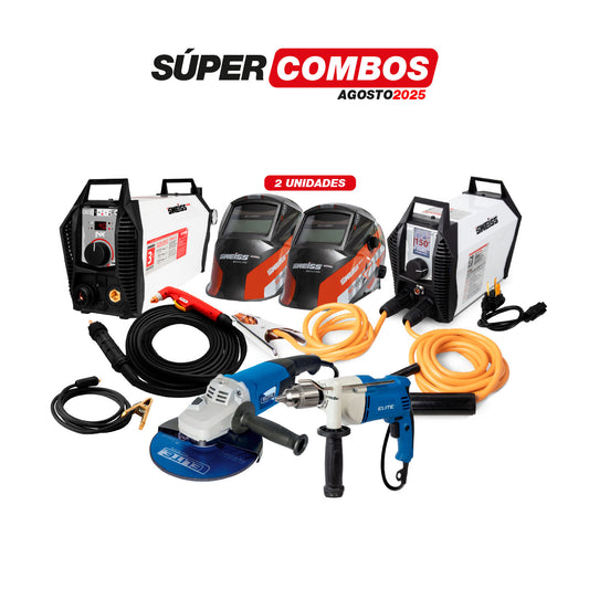 COMBO CORTADOR DE PLASMA  + ANTORCHA DE PLASMA + SOLDADOR INVERSOR  + CARETA PARA SOLDAR + TALADRO DE ROTACION  + ESMERILADORA ANGULAR