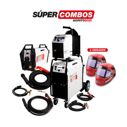 COMBO SOLDADOR INVERSOR +ANTORCHA MIG  + CARETA ELECTRONICA SOLDADURA + CORTADOR DE PLASMA + ANTORCHA DE PLASMA