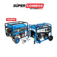 COMBO GENERADOR PORTATIL GASOLINA 7,5KW + GENERADOR PORTATIL GASOLINA 9KW