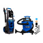 COMBO HIDROLAVADORA ELECTRICA 2400W + ASPIRADORA 6GAL 4HP TANQUE POLY-HUMEDO