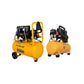 COMBO COMPRESOR DE AIRE SILENCIOSO LIBRE DE ACEITE 24L- 6.6 CFM + COMPRESOR DE AIRE SILENCIOSO LIBRE DE ACEITE 12L