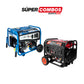 COMBO GENERADOR PORTATIL GASOLINA 9KW + GENERADOR PORTATIL GASOLINA 4,2KW 120V 60Hz