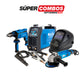 COMBO SOLDADOR ARC180S + CARETA ELECTRONICA SOLDADURA + ESMERILADORA ANGULAR 4-1/2INCH + TALADRO PERCUTOR 1/2PUL