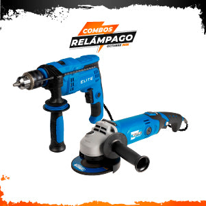 COMBO ESMERILADORA ANGULAR 4-1/2INCH + TALADRO PERCUTOR 1/2PUL