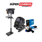 COMBO TALADRO DE ARBOL 550W + SOLDADOR INVERSOR + CARETA ELECTRONICA SOLDADURA + ESMERILADORA ANGULAR