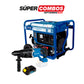 COMBO GENERADOR PORTATIL A GASOLINA MAX 4KW + Rotomartillo Inalambrico sin escobillas + BATERIA ION DE LITHIO 20V