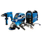 COMBO SOLDADOR INVERSOR + CARETA ELITE VARIOMATIC 530 + ESMERILADORA ANGULAR 4-1/2INCH + TALADRO PERCUTOR 1/2PUL