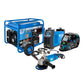 COMBO GENERADOR PORTATIL GASOLINA 6.5KW + SOLDADOR ARC180S 110/220 + CARETA ELECTRONICA + ESMERILADORA ANGULAR