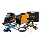 COMBO SOLDADOR INVERSOR + CARETA ELECTRONICA + TALADRO PERCUTOR INALAMBRICO + ESMERILADORA ANGULAR 4 1/2