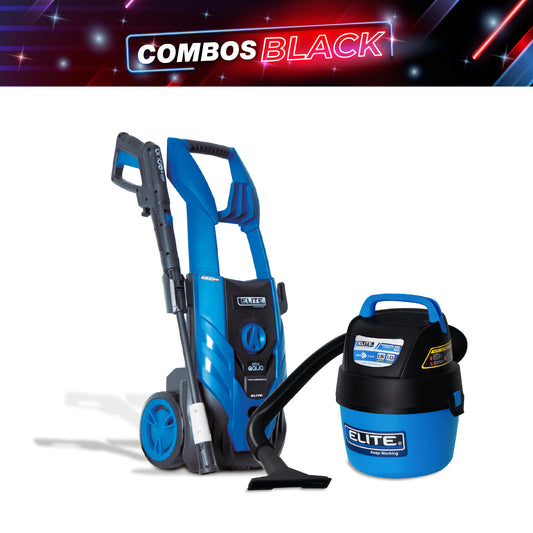 COMBO HIDROLAVADORA ELECTRICA 2200W + ASPIRADORA 1GAL 1.5HP TANQUE