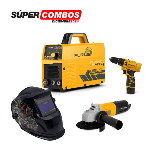 Combo Cortador de plasma 45A + Careta + Taladro