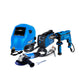COMBO SOLDADOR INVERSOR + CARETA ELECTRONICA + ESMERILADORA ANGULAR 4-1 +  TALADRO PERCUTOR 1/2PUL