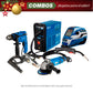 COMBO SOLDADOR INVERSOR + CARETA ELITE VARIOMATIC 530 + ESMERILADORA ANGULAR 4-1/2INCH + TALADRO PERCUTOR 1/2PUL