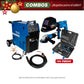 COMBO SOLDADOR INVERSOR + ANTORCHA  + CARETA ELECTRONICA PARA SOLDAR + ESMERILADORA ANGULAR  + TALADRO PERCUTOR 1/2PUL + SET MECANICO - COPAS 1/4', 3/8'