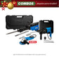 COMBO ROTOMARTILLO SDS PLUS 900W + MARTILLO DEMOLEDOR HEX30 1600W + ESMERILADORA ANGULAR 4 1/2 800 W
