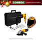 COMBO ROTOMARTILLO SDS PLUS 720W + ESMERILADORA ANGULAR 4 1/2 PULG + CARETA FOTOSENSIBLE