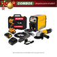 COMBO SOLDADOR INVERSOR + TALADRO PERCUTOR INALAMBRICO  + ESMERILADORA ANGULAR 4 1/2 PULG 800W