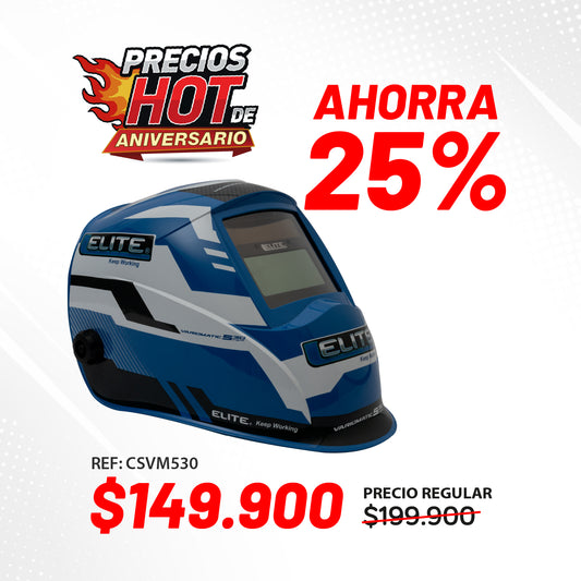 Careta para soldar inteligente electrónica Din 9/13 Elite Ref. Variomatic 530 ELITE