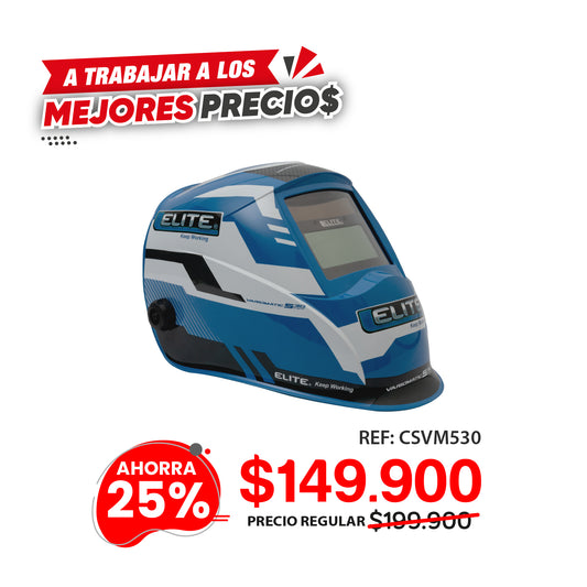Careta para soldar inteligente electrónica Din 9/13 Elite Ref. Variomatic 530 ELITE