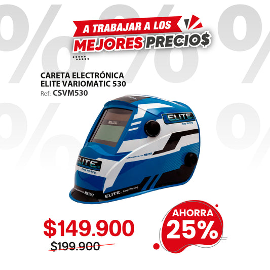 Careta para soldar inteligente electrónica Din 9/13 Elite Ref. Variomatic 530 ELITE