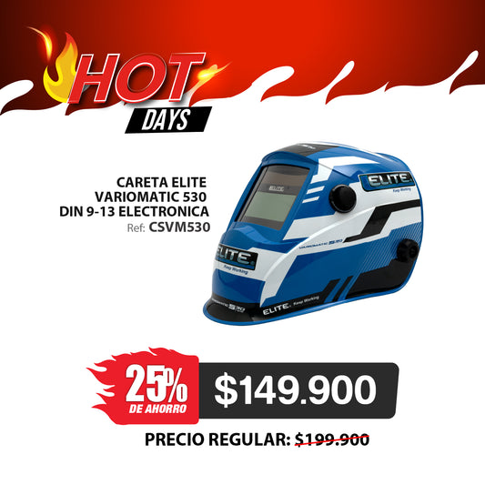 Careta para soldar inteligente electrónica Din 9/13 Elite Ref. Variomatic 530 ELITE