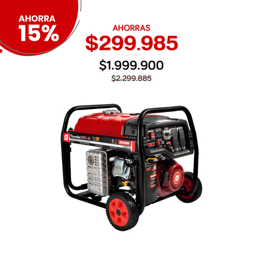 Generador electrico a gasolina 3.8KW 120V 60Hz 1PH ARRANQUE MANUAL