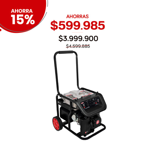 Generador eléctrico portátil a gasolina 8.0 KW 28 Litros 120/240V