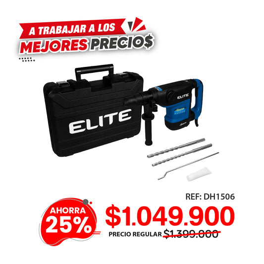 Martillo Demoledor SDS MAX 1.200W, 15 JOULES, 110V-60HZ