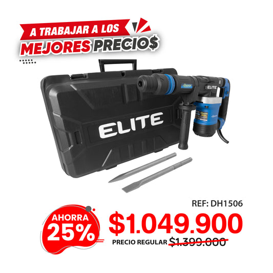 Martillo Demoledor SDS MAX 1.200W, 15 JOULES, 110V-60HZ