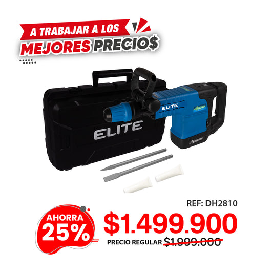 Martillo Demoledor con Encastre Tipo SDS MAX, 1.500W, 28Joules, 110V-60HZ