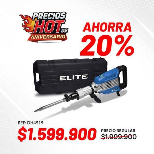 Martillo Demoledor con Encastre Tipo Hex 30mm, 1.700W, 48Joules, 110V-60HZ