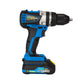 Taladro Percutor Inalambrico Sin Escobillas 1/2pul, 20V, 55Nm ELITE con 2 Baterías, Cargador Rapido, Gancho para Cinturón y Maletín de Lona