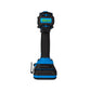 Taladro Percutor Inalambrico Sin Escobillas 1/2pul, 20V, 55Nm ELITE con 2 Baterías, Cargador Rapido, Gancho para Cinturón y Maletín de Lona