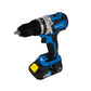Taladro Percutor Inalambrico Sin Escobillas 1/2pul, 20V, 55Nm ELITE con 2 Baterías, Cargador Rapido, Gancho para Cinturón y Maletín de Lona