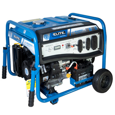 Planta eléctrica a gasolina ELITE 9.000W 120/240V 60Hz encendido eléctrico y manual