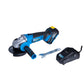 Esmeriladora inalámbrica 4-1/2 pulg, 20V, 10.000 RPM ELITE con Batería, Cargador, Estuche Plástico, Mango Auxiliar, Guarda Disco y Llave de ajuste