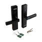 Cerradura inteligente ELITE para puertas de hasta 8cm de ancho. 5 métodos de apertura: huella, aplicación (wifi), tarjeta, contraseña y llave.