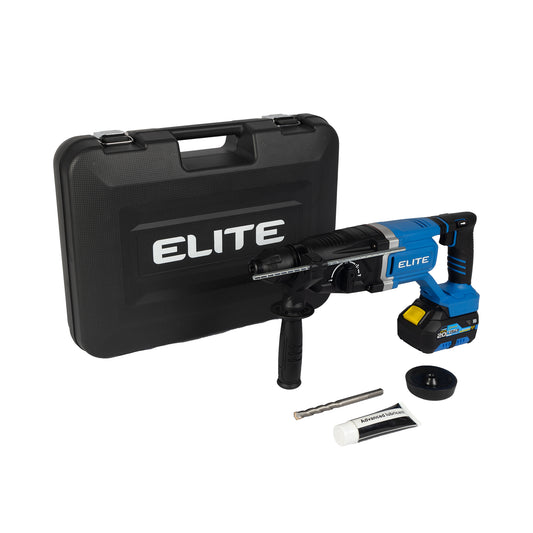ROTOMARTILLO 26 MM SDS PLUS INALÁMBRICO SIN ESCOBILLAS ELITE con Batería y cargador