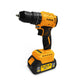 Taladro Percutor Inalámbrico Brushless 21V 1/2” FURIUS con 2 Baterías, cargador y Estuche Plástico