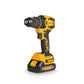 Taladro percutor inalambrico brushless 21V +  2  baterias  de 2 Amp + cargador + maletin plastico