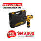 Kit Taladro Atornillador Inalámbrico 12V de 3/8" (10mm) con 27 accesorios  1.350 RPM . FIRE 12