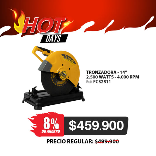 Tronzadora de 14” 2500 Watts . FIRE 2511