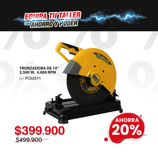 Tronzadora de 14” 2500 Watts . FIRE 2511