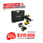 Taladro Inalambrico sin escobillas 1/2" pulg - 13mm - 21 V FURIUS con 2 Baterías, Cargador y Estuche Plástico