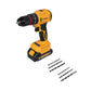 TALADRO PERCUTOR INALAMBRICO BRUSHLESS   1/2 " 21V + ESMERILADORA ANGULAR INALAMBRICA BRUSHLESS  4 1/2" 21v