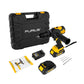 Taladro Inalambrico sin escobillas 1/2" pulg - 13mm - 21 V FURIUS con 2 Baterías, Cargador y Estuche Plástico